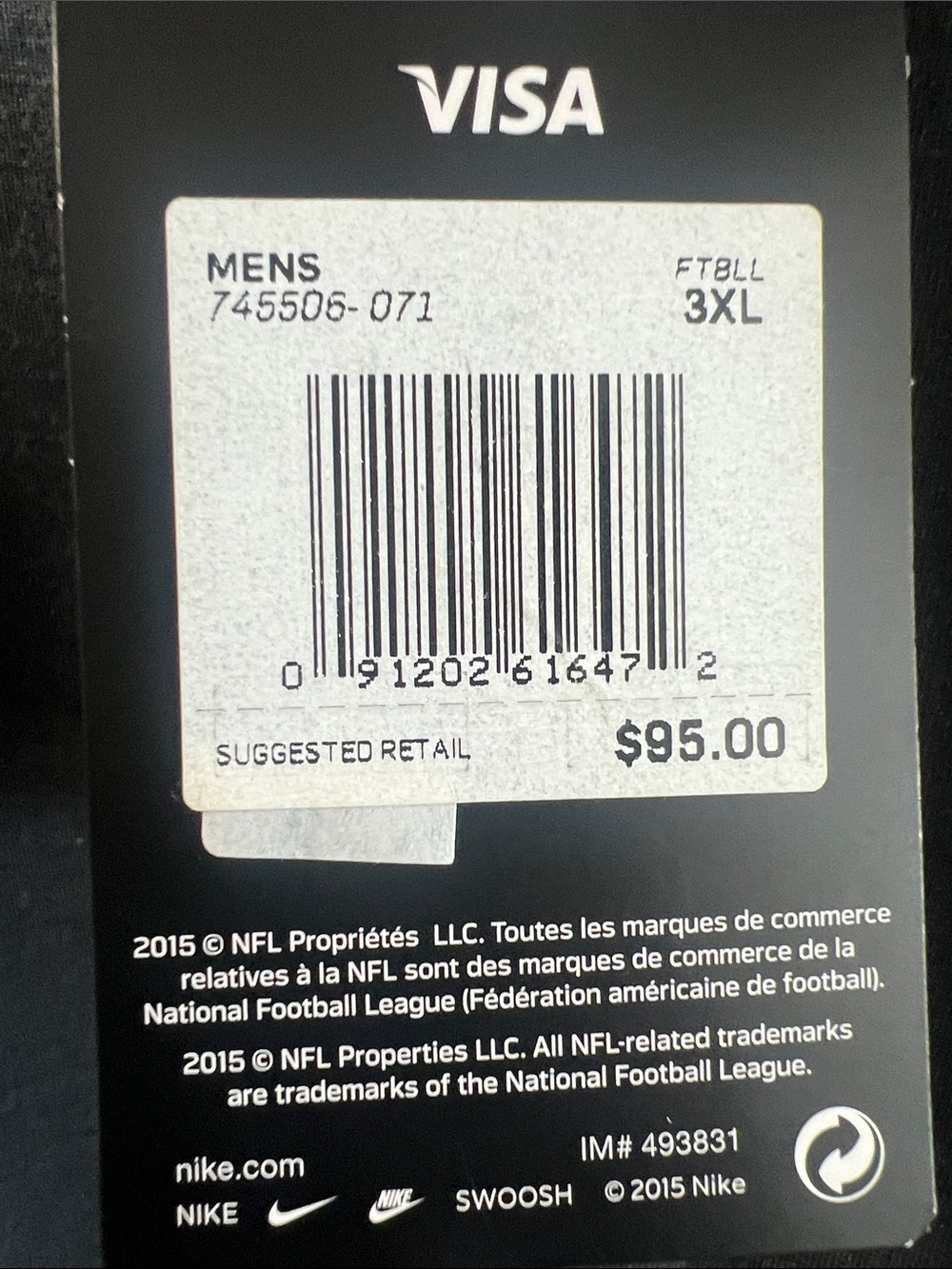 Nike grey Full-Zip Jets Logo Jacket with White Trim - Picture 3 of 5